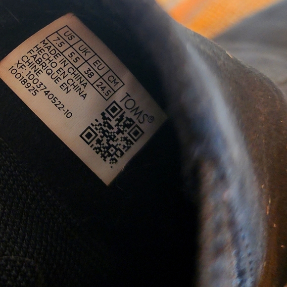 Toms Charlie Black Leather Boots 7.5 - Picture 5 of 6